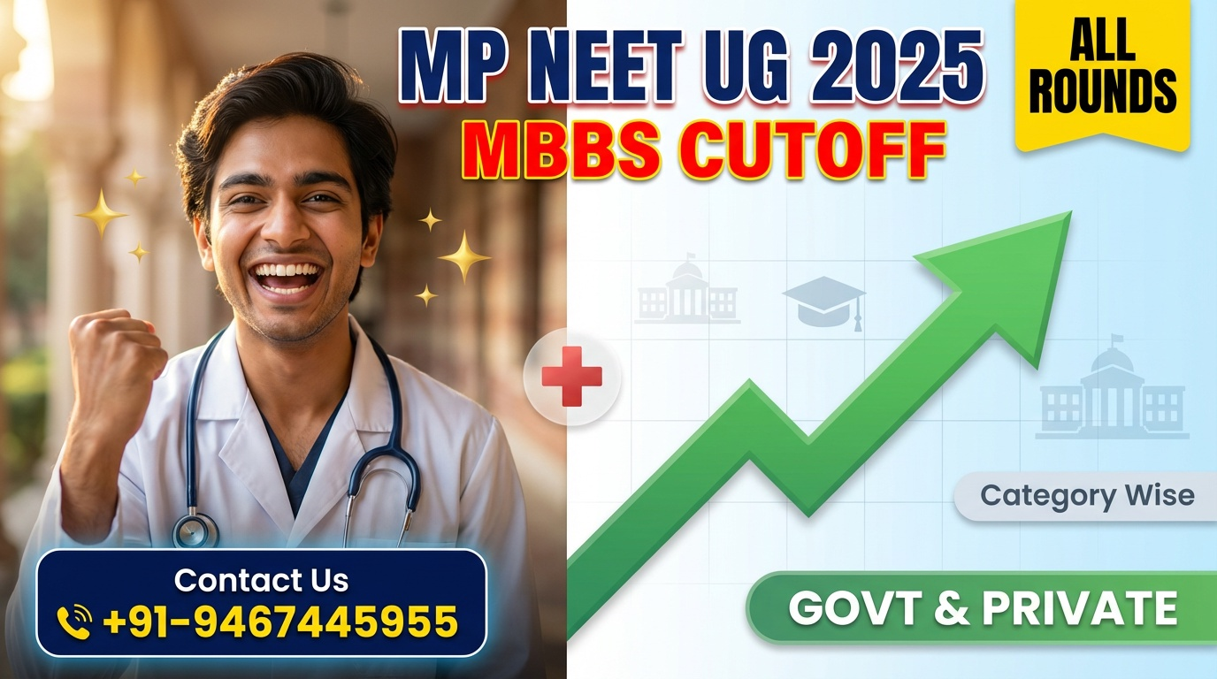 MP NEET UG Counselling 2026: MBBS Cutoff All Rounds(Government & Private) Category Wise